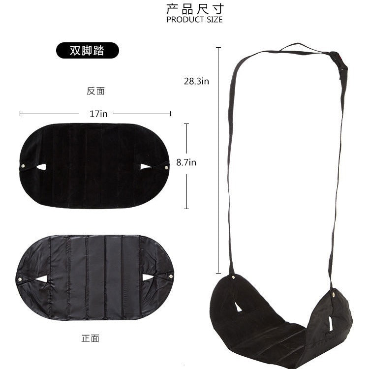 Amazon foot rest hammock, a must-have for travelers, perfect for hanging your feet on airplanes or high-speed trains.