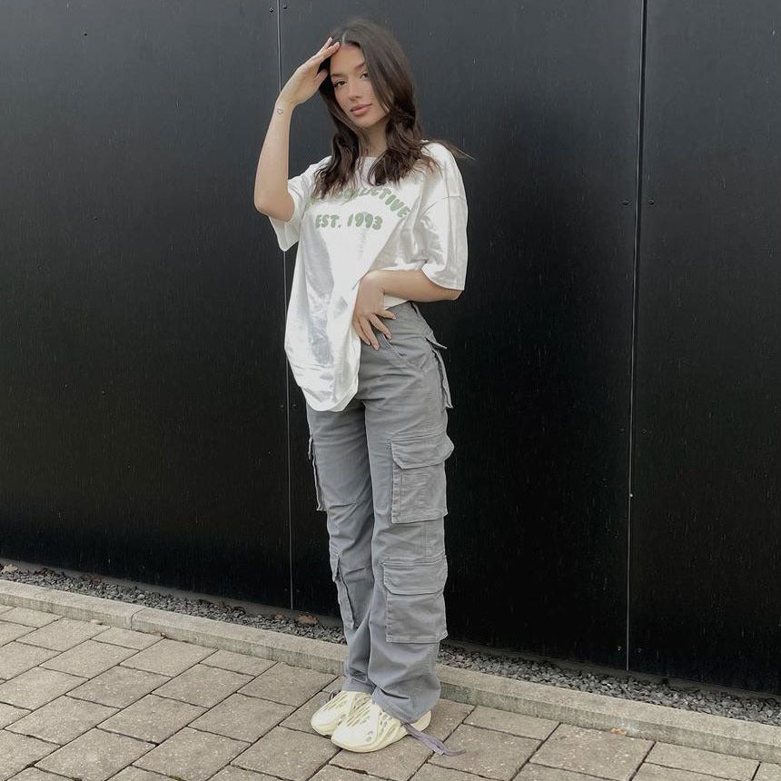American street overalls women's summer 2022 cross-border European and American vibe style new function loose casual trousers women