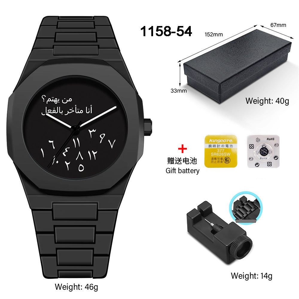 SHUAIKE new personality fashion large dial women's watch candy color trend fashion watch decorative color watch