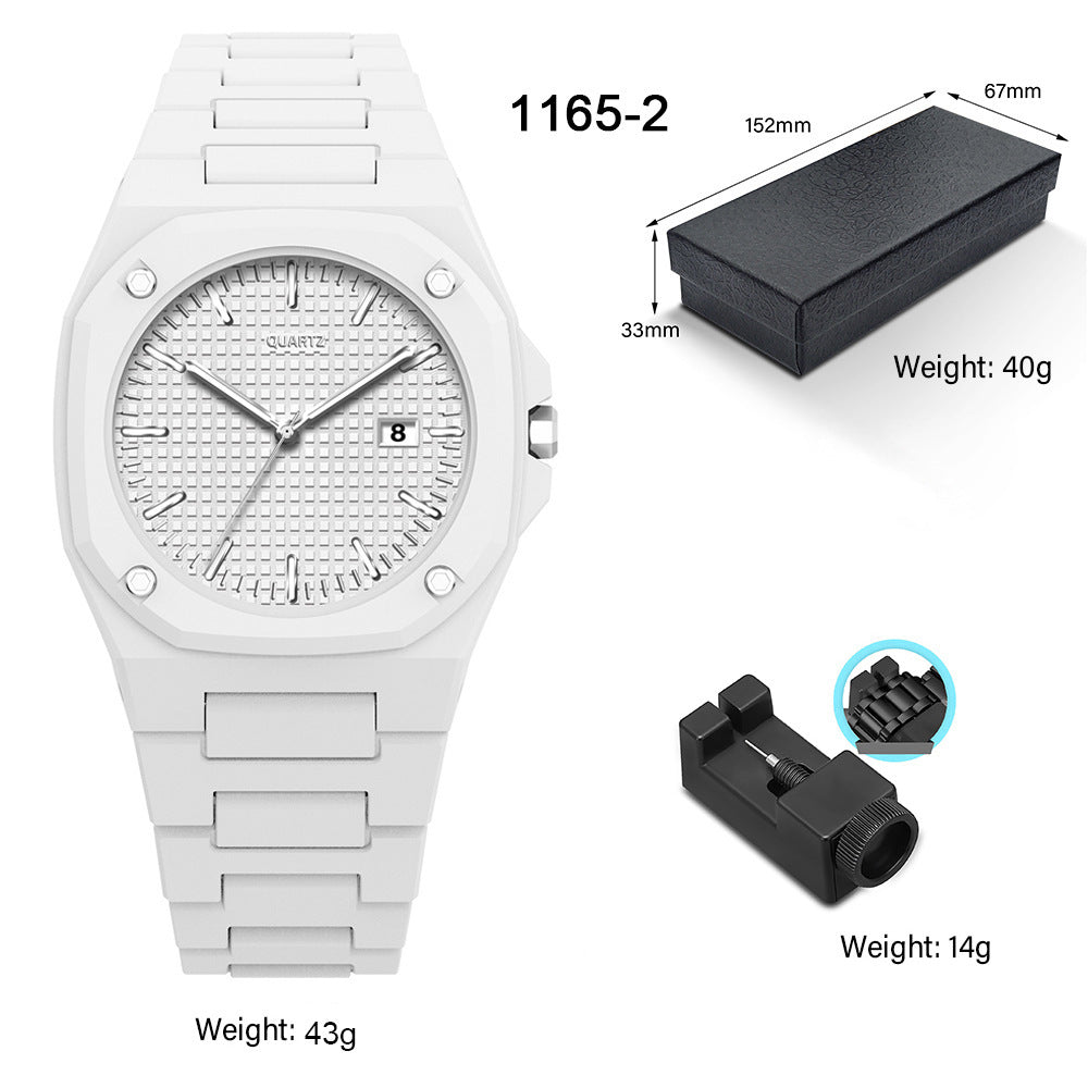 Women's Large Dial Watch - Plastic Strap