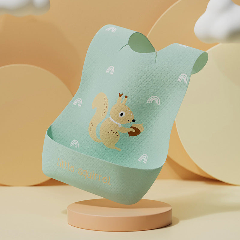 Wholesale bibs for infants and young children ins newborn baby eating absorbent children's disposable bibs