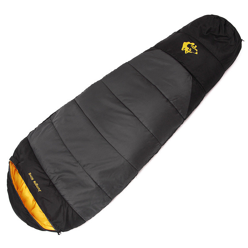 Outdoor camping sleeping bag mummy style mountaineering sleeping bag thick cotton camping travel mommy sleeping bag 1.3/1.7kg