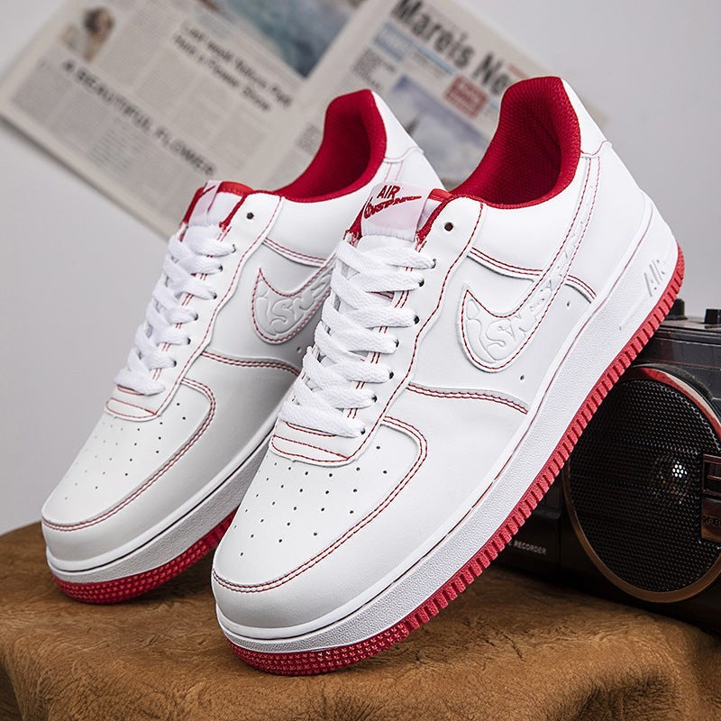 Unisex White Casual Sneakers – Low Top | Aladinae