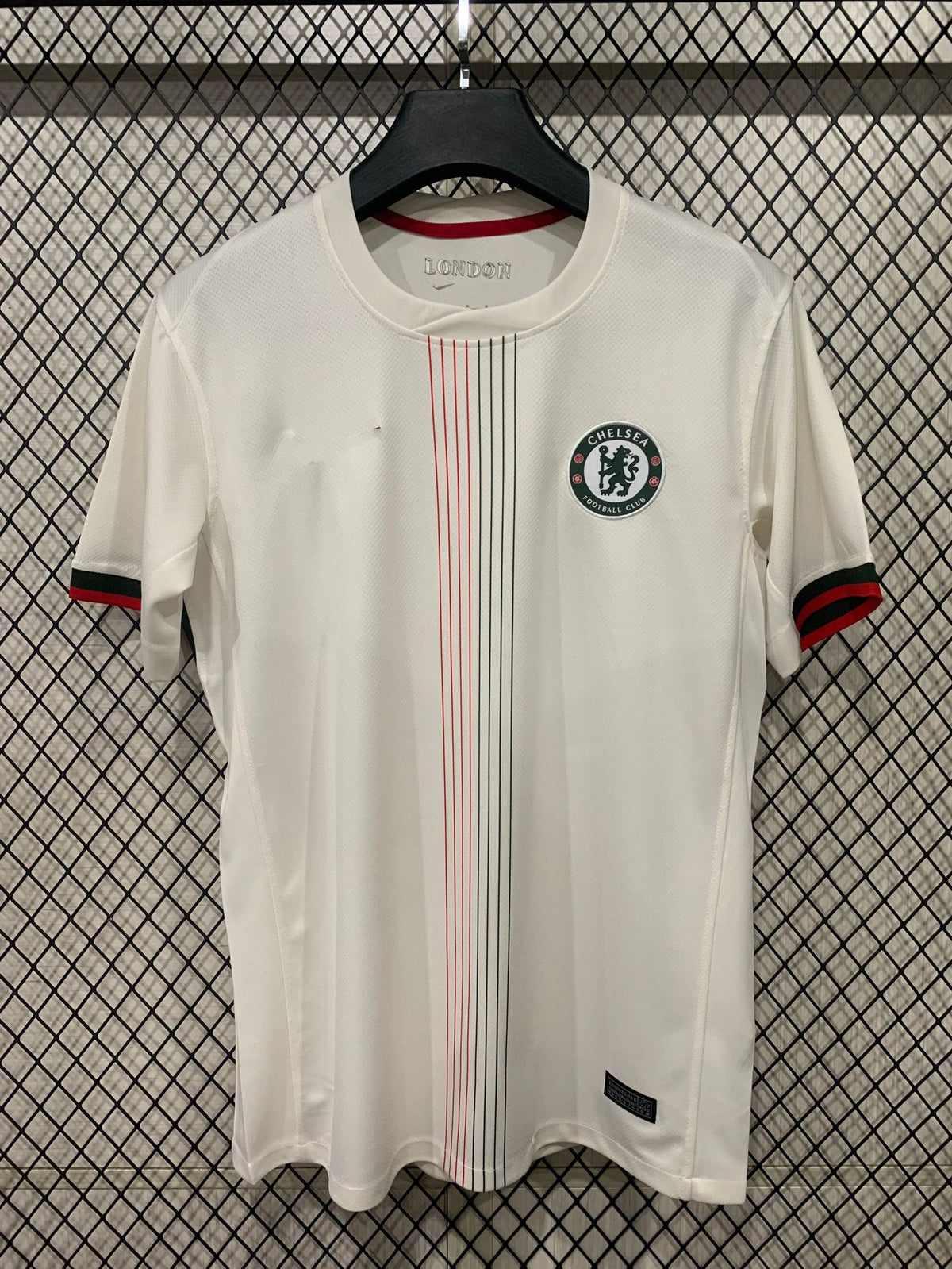 Men's Short-Sleeve Football Jersey - Polyester, Striped