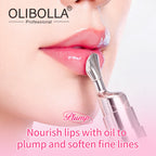 OLIBOLLA Metal Massage Head Mirror Lip Gloss Essence Moisturizes, Plumps, Reduces Lip Lines - Popular Makeup Product