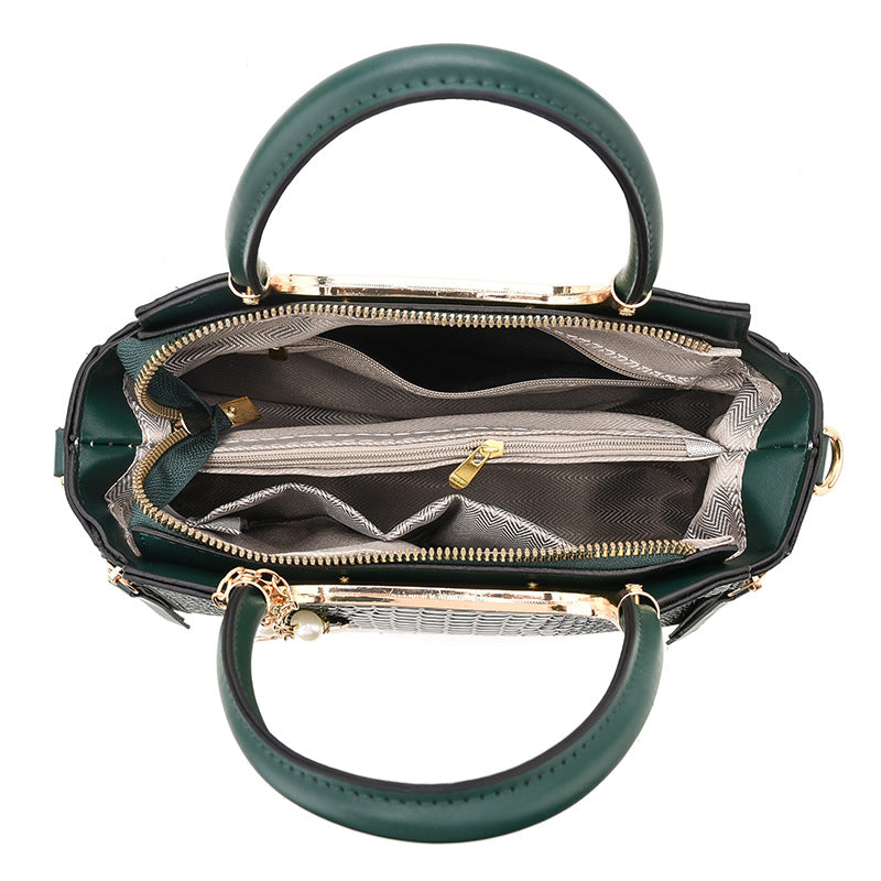 High-end large bag for women, new summer style, stylish ladies handbag, versatile shoulder messenger bag, middle-aged women's bag