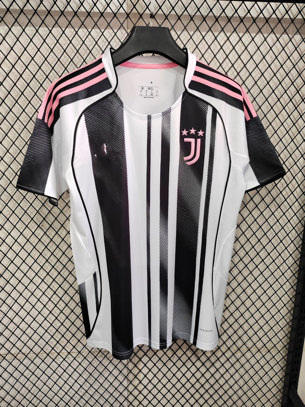 Men's Short-Sleeve Football Jersey - Polyester, Striped