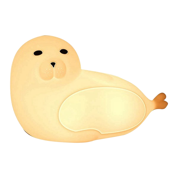 Sea Lion Night Light Gradient Color Silicone Lamp Seven Color Light Bedroom Home Children Eye Protection Bedside Lamp