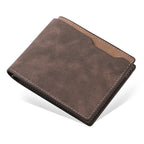 Men's Black Multi-Card Wallet - PU, Ultralight