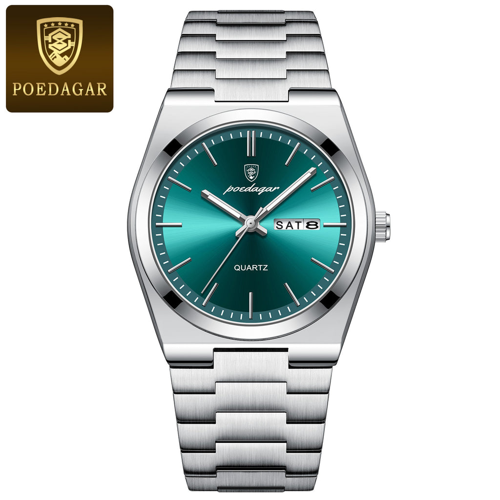 Men's Ultra-Thin Quartz Watch - Waterproof, Luminous