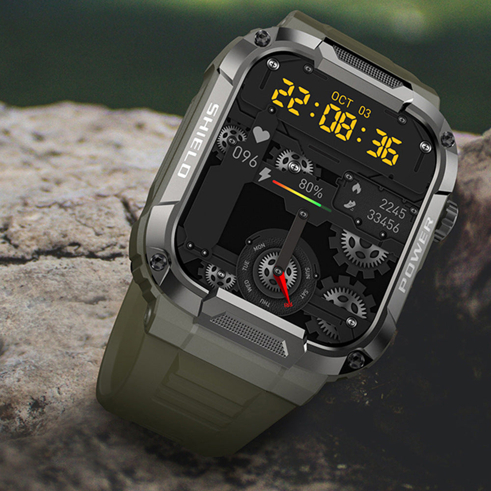 Zongxin MK66 Three-proof Sports Smart Watch Large Screen HD Bluetooth Call Music Watch Outdoor Waterproof Pedometer