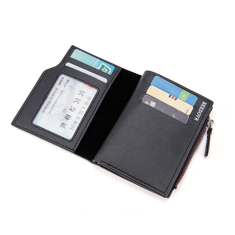 Men's Zipper Wallet with Coin Purse & Card Slots | Aladinae