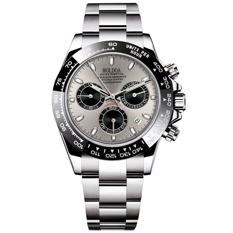 Daytona Jindi Shawn Yue hollow fake mechanical watch men's calendar waterproof watch Douyin Kuaishou one piece delivery