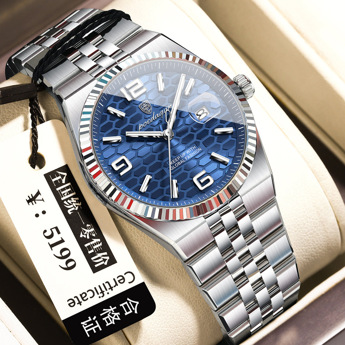 Women's Waterproof Quartz Watch - Luminous Calendar