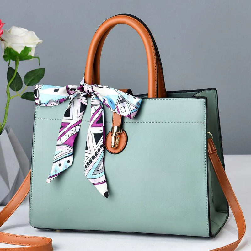 Fashion ladies bag large capacity bag crossbody mother style solid color net celebrity simple western style small bag bags