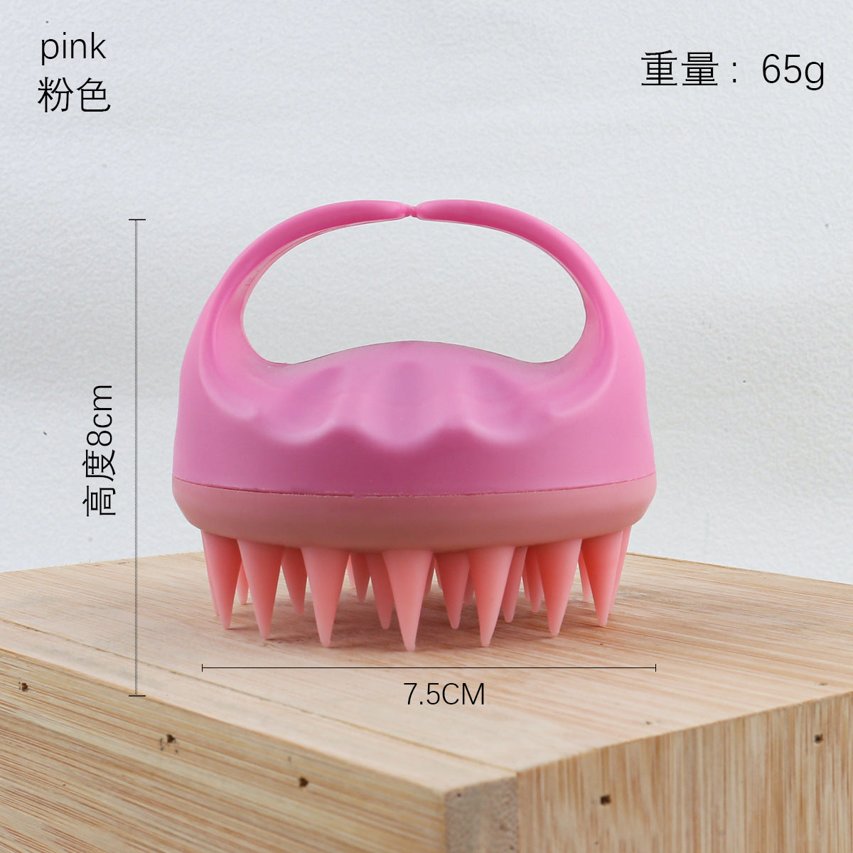 Factory direct sales of silicone shampoo brush, multi-functional massage brush, wet and dry shampoo comb, shower massage shampoo brush.