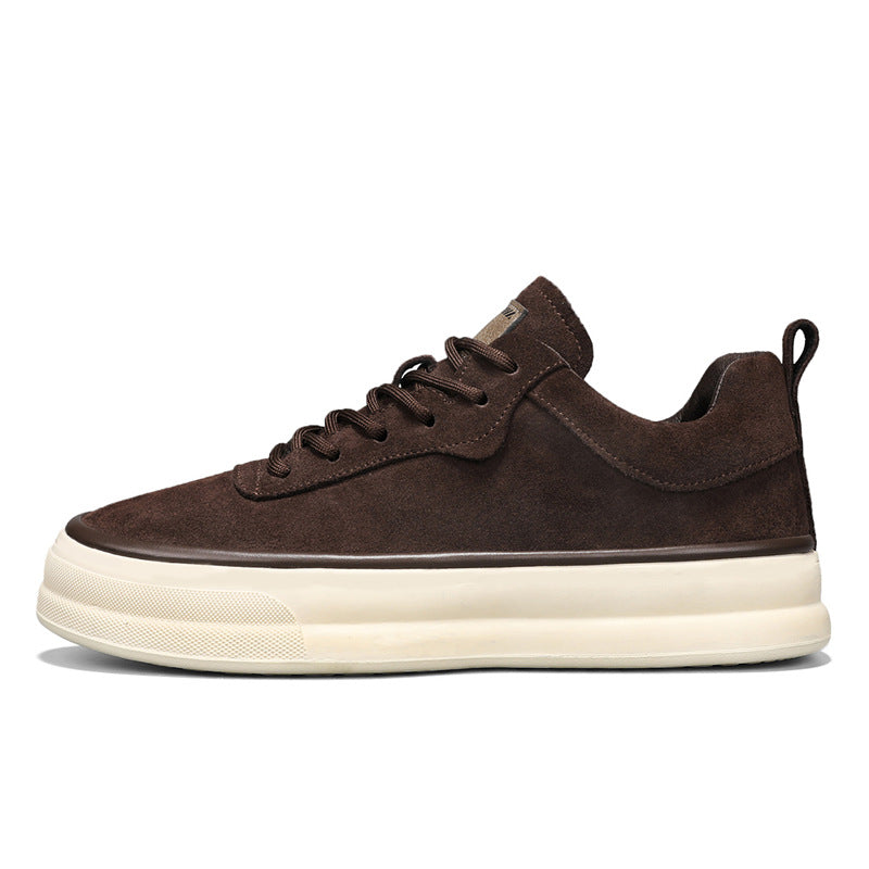 Men's Black Running Sneakers - Low-Top, Lace-Up