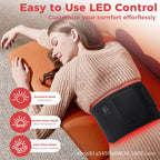 Cross-border source massage waist belt, sweat-inducing waist belt, infrared heating red light waist belt, infrared therapy lamp, therapy device
