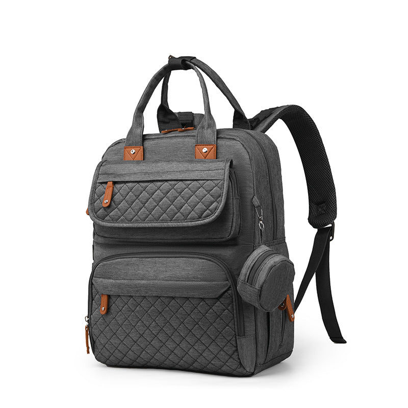 Amazon's hot selling mommy bag European and American fashion multi-pocket portable mother and baby bag for going out large capacity lightweight mommy bag