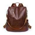 PU backpack women's fashion outdoor travel anti-theft bag female casual ladies backpack female student small school bag on behalf of