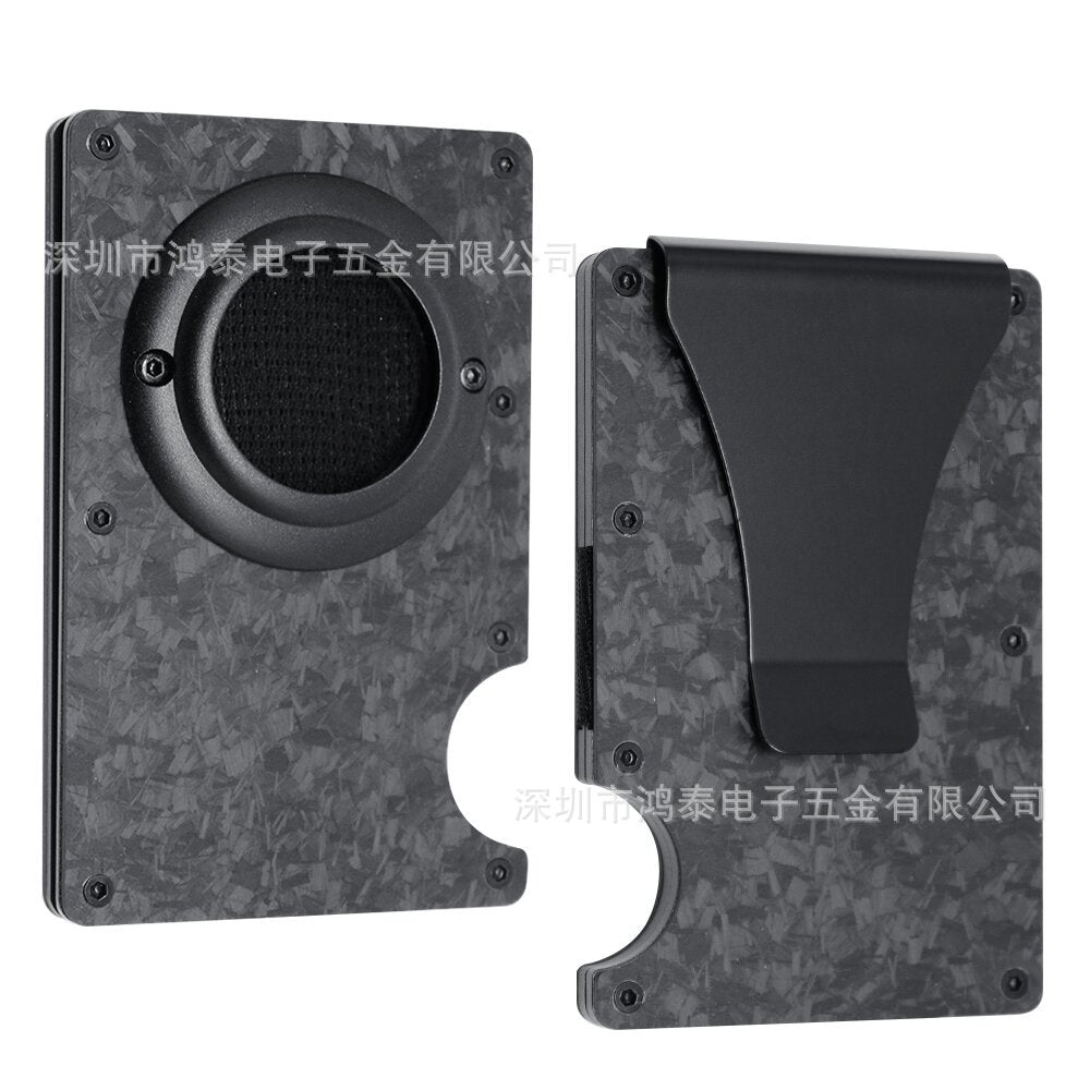 Men's RFID Metal Card Holder – Forged Carbon Design | Aladinae