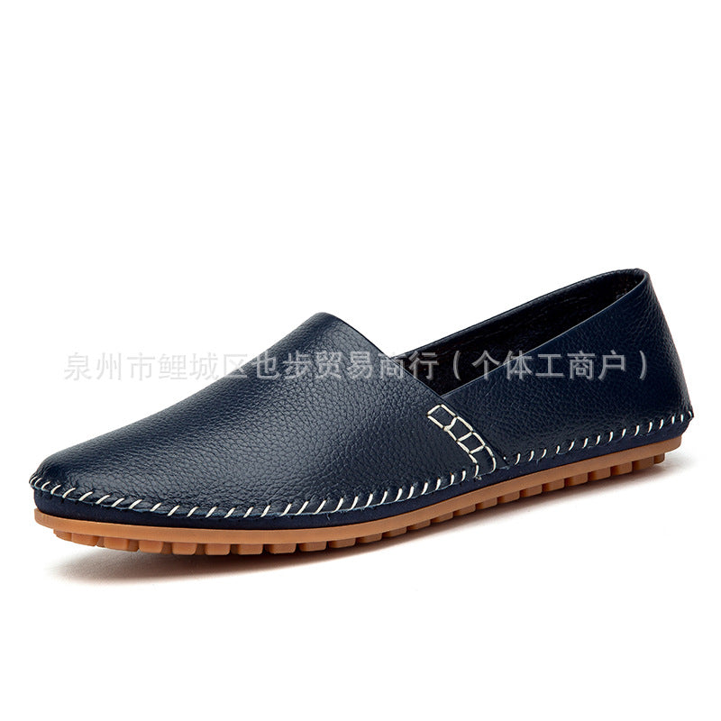 Men's Genuine Cowhide Slip-On Loafers – Large | Aladinae