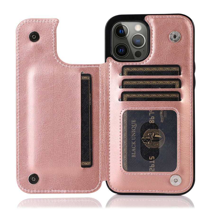 iPhone Wallet Case - Leather, Card Holder, Stand