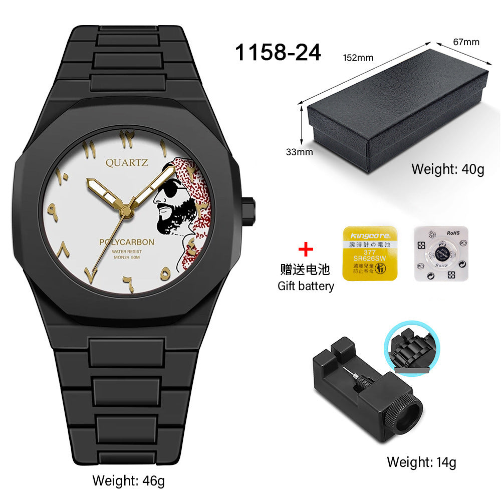 SHUAIKE new personality fashion large dial women's watch candy color trend fashion watch decorative color watch
