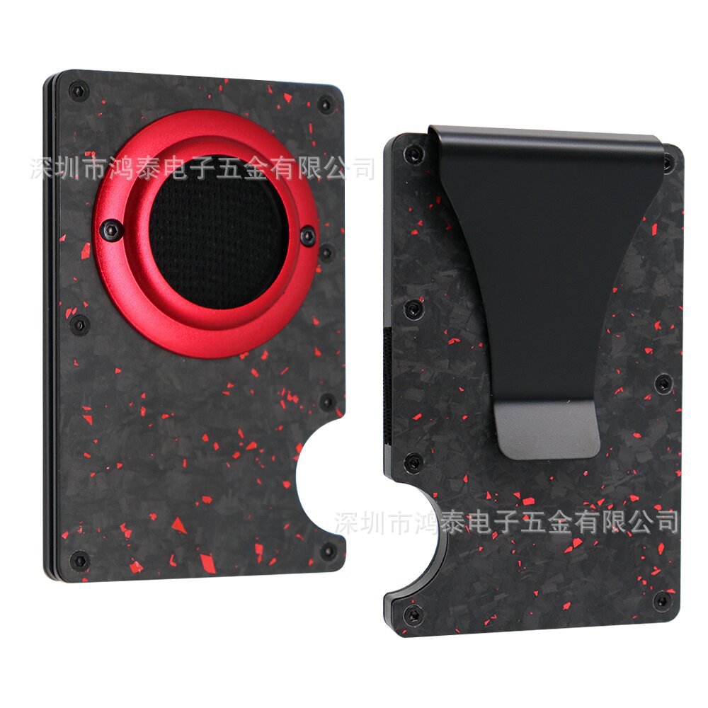 Men's RFID Metal Card Holder – Forged Carbon Design | Aladinae