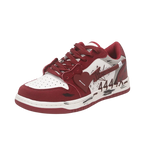 Unisex Retro Red Graffiti Print Sneakers | Aladinae