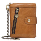 Men's RFID Anti-Theft Genuine Leather Coin Wallet | Aladinae