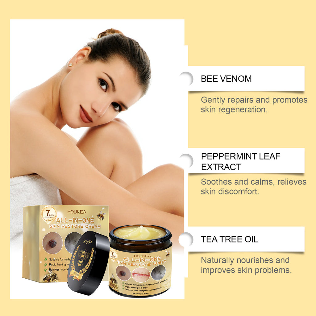Houkea Bee Venom Skin Care Cream Improves skin condition, soothes, moisturizes, tightens and smoothes skin care cream