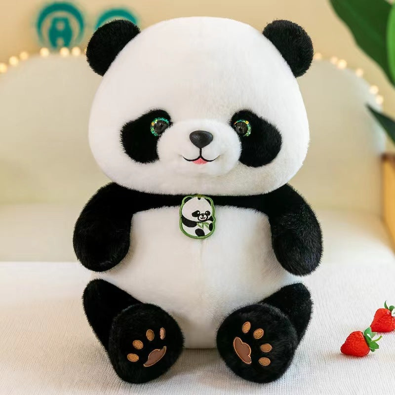 Panda Beibei plush toy cute national treasure giant panda simulation doll grab machine doll children gift doll