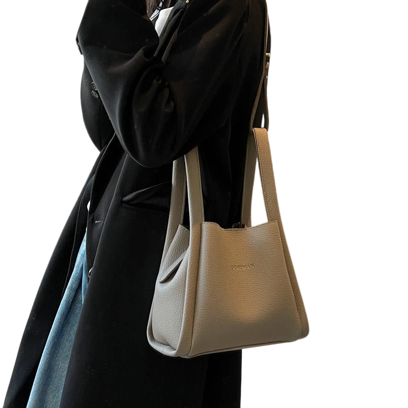 High-end niche 2025 new style tote basket bags, cross-border large capacity mother and daughter bag, crossbody bag, shoulder bag, bucket bag