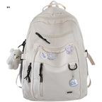 Large capacity multi-pocket schoolbag female college student backpack 15.6 inch computer bag junior high school high school campus backpack