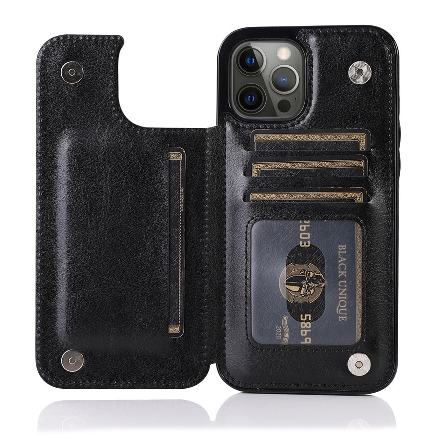 iPhone Wallet Case - Leather, Card Holder, Stand