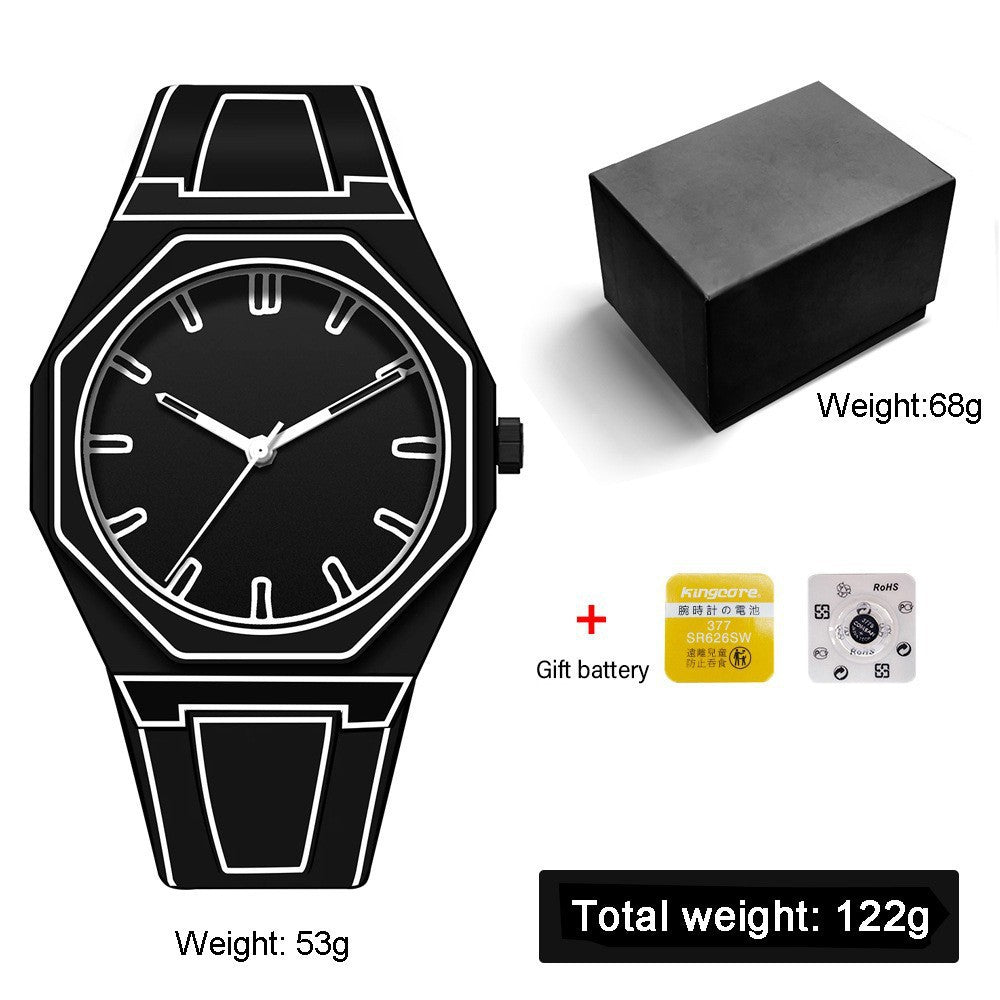 SHUAIKE new personality fashion large dial women's watch candy color trend fashion watch decorative color watch