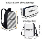 Ronaldo schoolbag boy elementary school student children backpack cross-border hot selling backpack shoulder bag pencil case three-piece set wholesale