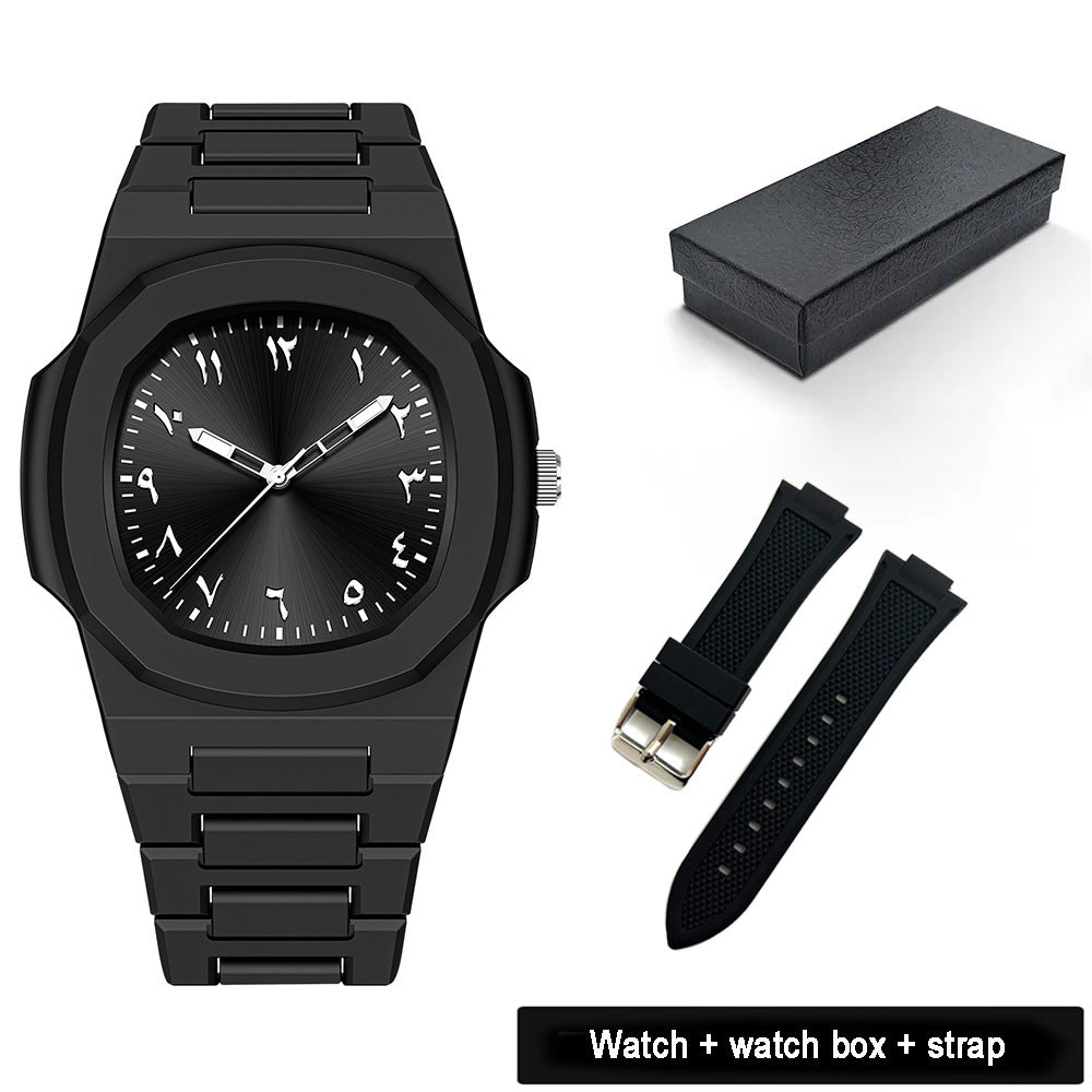 Women's Large Dial Watch - Plastic Strap