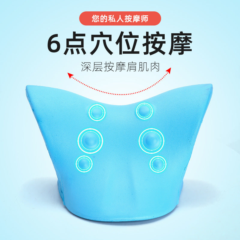 Korean C-shaped cervical spine massage pillow gravity acupressure neck massager cervical spine pillow neck and shoulder massage pillow for home use