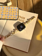 Copper Chain Pearl Metal Watch Strap - Apple Watch Compatible