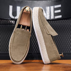Men's Shoes Spring and Summer Men's Casual Pumps Canvas Shoes Men's Slip-on Lofter Handmade Old Beijing Cloth Shoes Soft Bottom