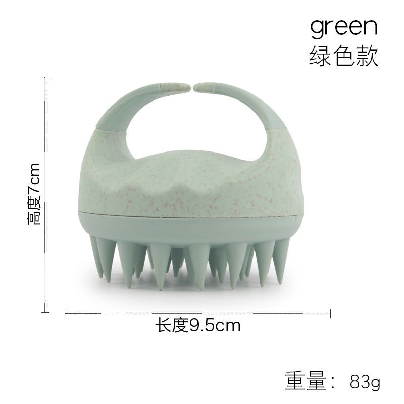 Factory direct sales of silicone shampoo brush, multi-functional massage brush, wet and dry shampoo comb, shower massage shampoo brush.