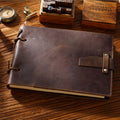 Cross-border retro handmade cowhide leather strap notepad notebook painting book hand-painted sketch book spot
