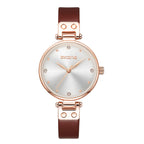 Women's Black Quartz Watch - Waterproof, Simple Design