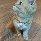 2022 New Pet Necklace Amazon Cat and Dog Bell Necklace Purely Handmade Dog Necklace Wholesale