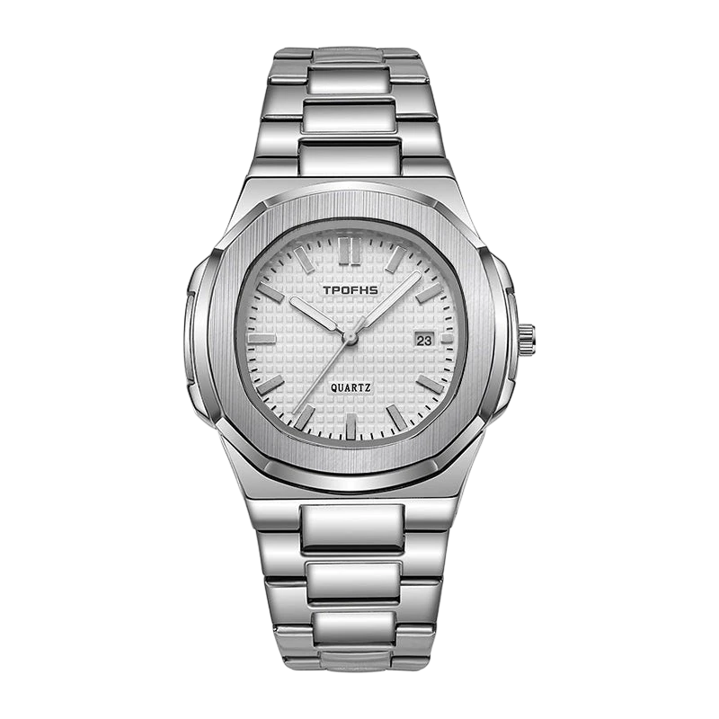 Men's Blue Dual Calendar Steel Watch | Aladinae