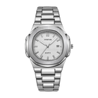 Men's Blue Dual Calendar Steel Watch | Aladinae