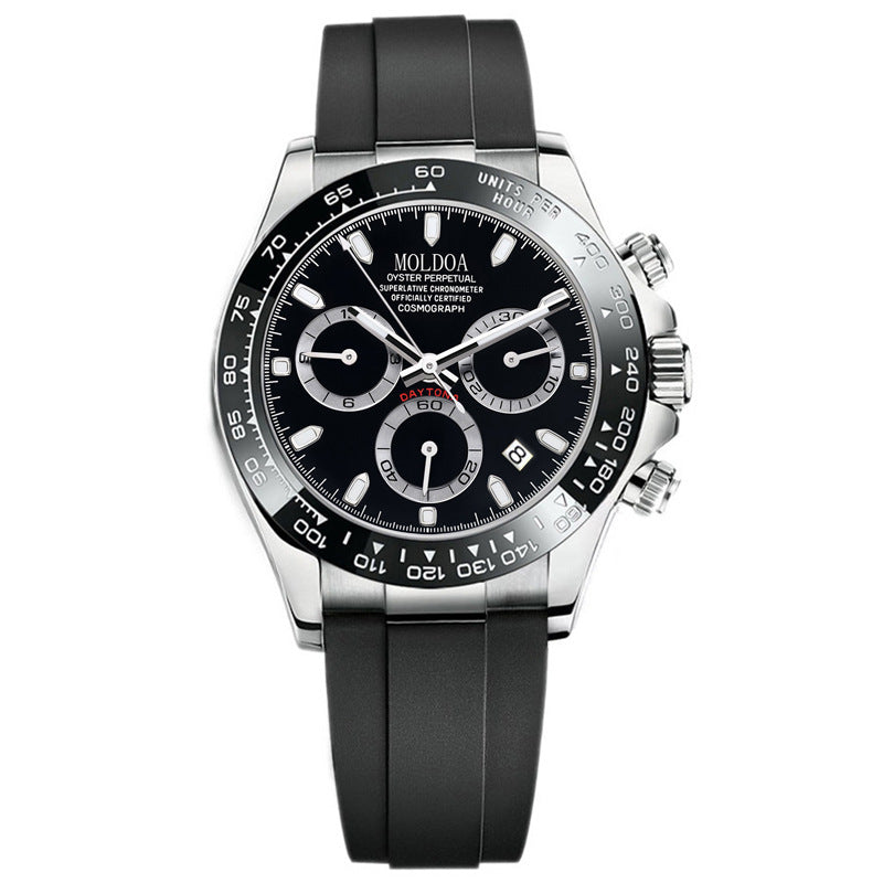 Daytona Jindi Shawn Yue hollow fake mechanical watch men's calendar waterproof watch Douyin Kuaishou one piece delivery
