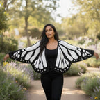 Imperial Butterfly Cape, Butterfly Shawl, Cardigan, Knitted, Unique Butterfly Pattern Shawl, Hand-crocheted Shawl, Comfortable Decoration